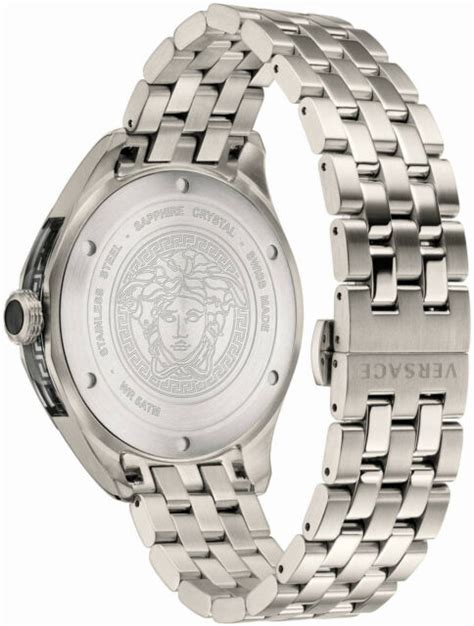 versace glaze braun|Versace Men's Watch Glaze Silver Bracelet VERA00518.